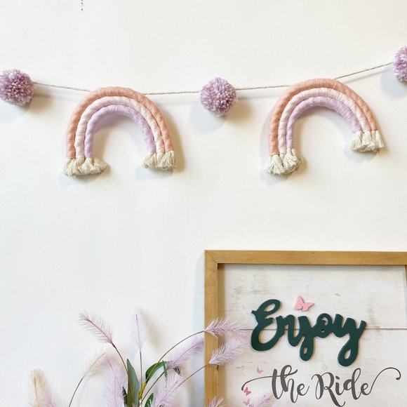 Rainbow Garland Nursery Decor Party Decorations - Picture 2 of 10